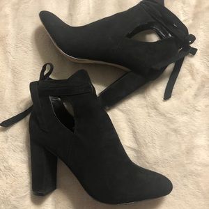 Patten suede cut out booties
